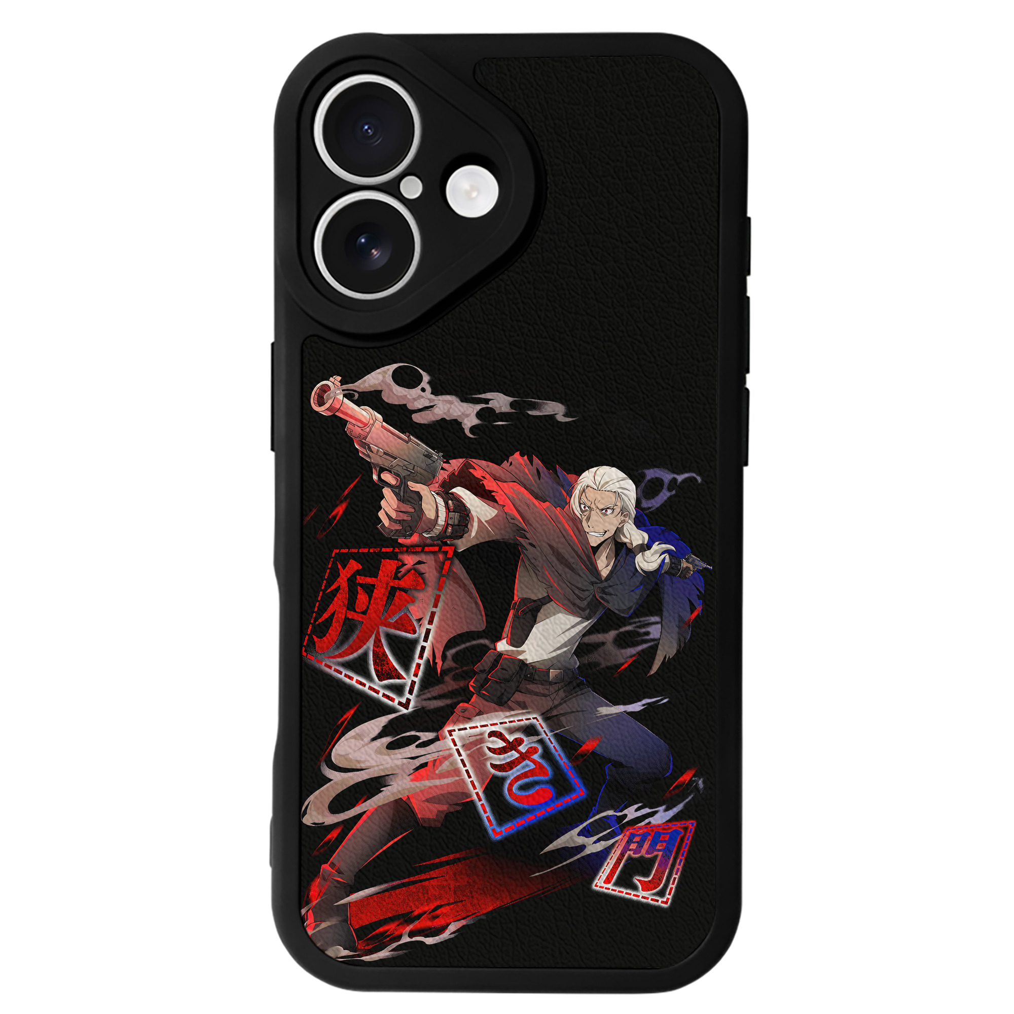 （画像用） 文豪ストレイドッグス Bungo Stray Dogs 【iPhone 16シリーズ対応】シリコンスマホケース（レザー調） 材質：シリコン